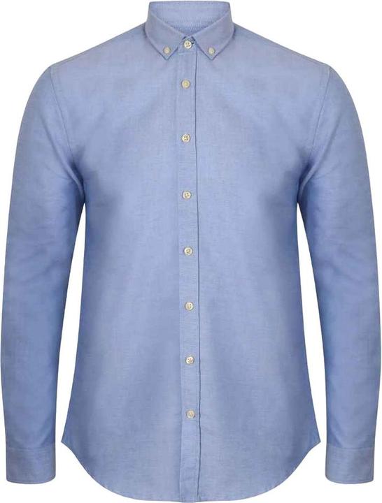 Produktbild Henbury Modern Langarm Slim Fit Oxford Hemd (L)