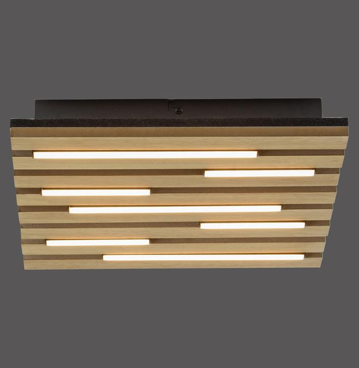 Produktbild Just Light LED Deckenlampe AKUSTIK Holz Akustikpanel mit Echtholzfurnier Eiche (1450 lm)