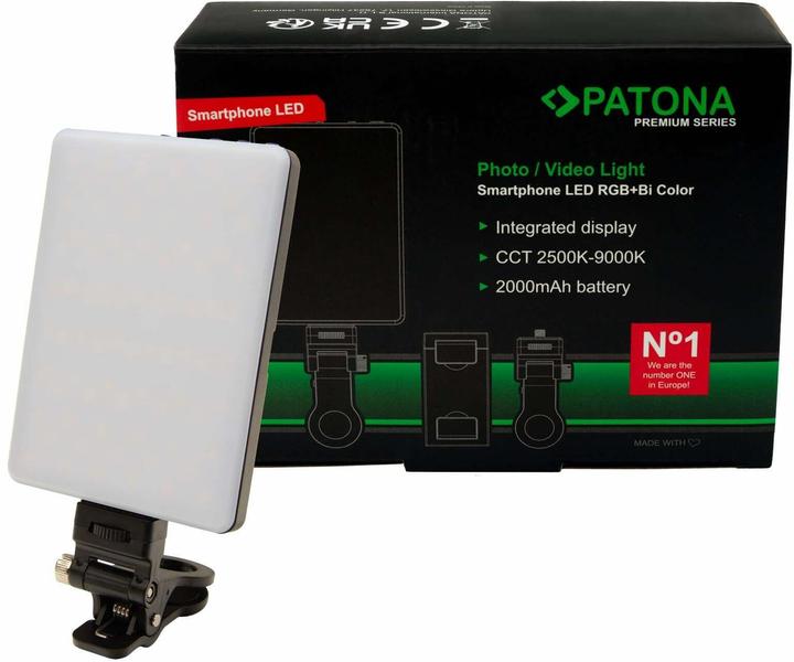 Actual product image Patona Smartphone RGB/Bi-colour light (Video light)