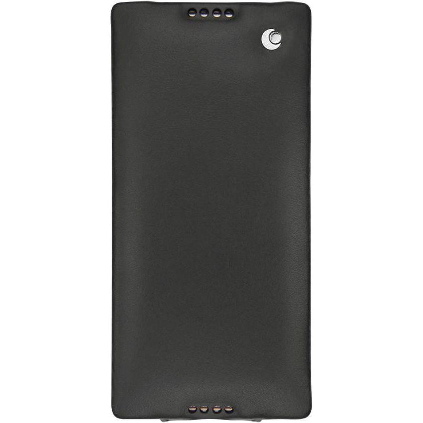 Noreve Lederschutzhülle vertikal (Sony Xperia XA1 Ultra), Smartphone Hülle, Gold