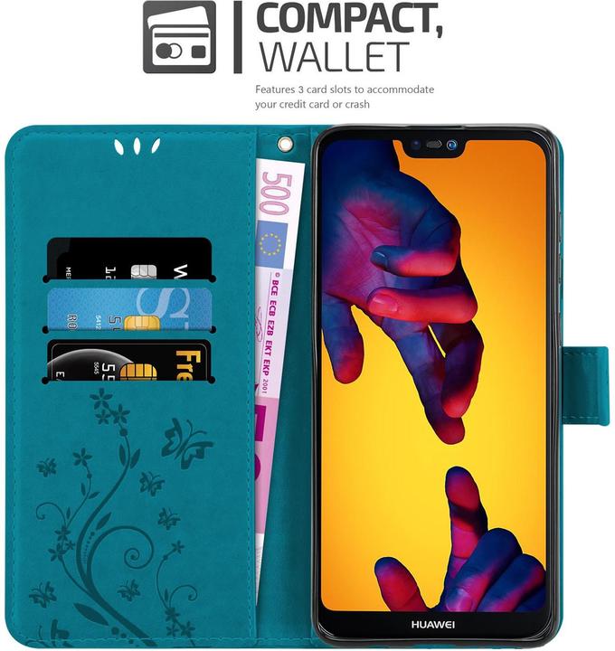 Image du produit Cadorabo Pochette Flower Book (Huawei Nova 3E)