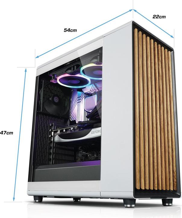 Produktbild Kiebel White Forest IX (2000 GB, 64 GB, AMD Ryzen 7 9800X3D)