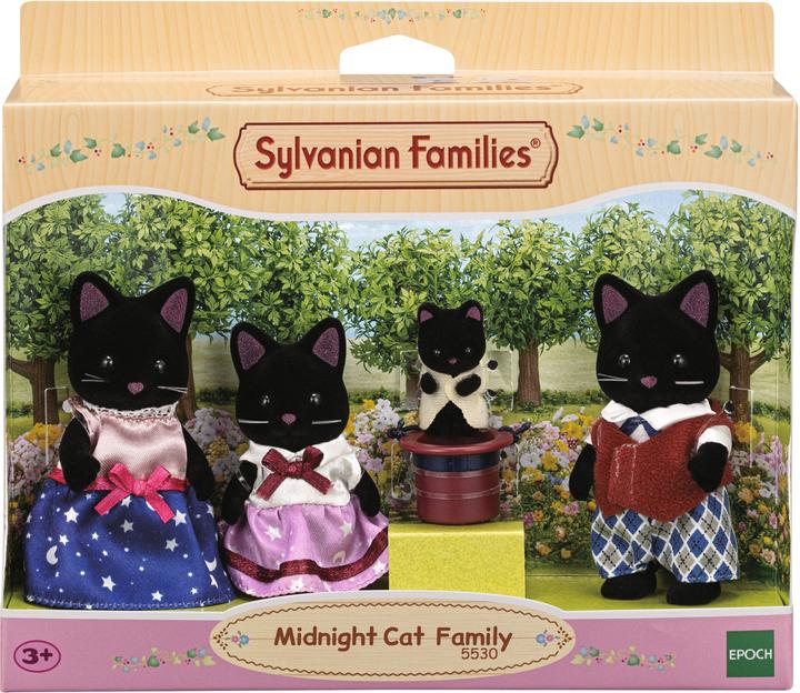Actual product image Sylvanian Families Midnight Cat Family