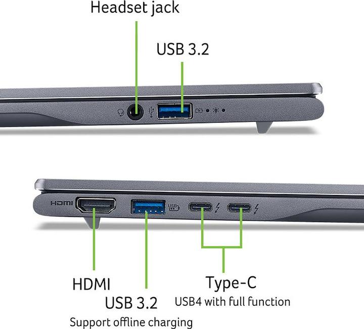Image du produit Acer Swift 14 AI COPILOT+ Intel Core Ultra 7 256V 16GB Intel Arc Graphics 1TB 14" WUXGA Windows 11 (14", 1000 Go, 16 Go, IT, Intel Core Ultra 7 256V)