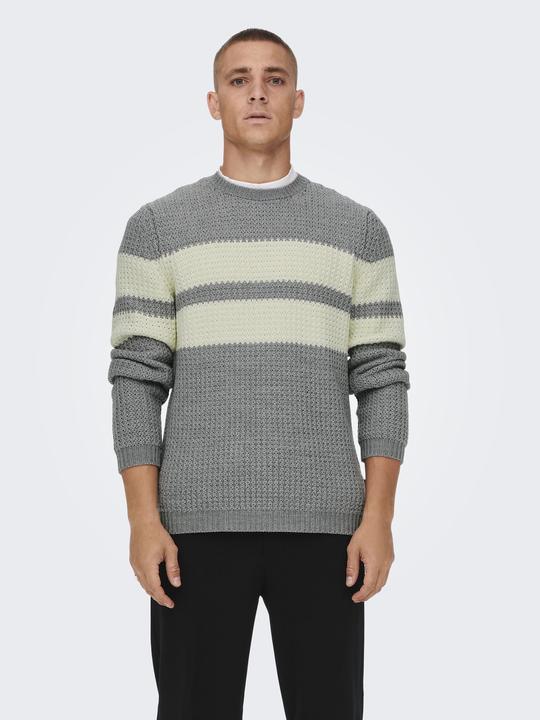 Produktbild Only & Sons Gestreifter Strickpullover (XXL)
