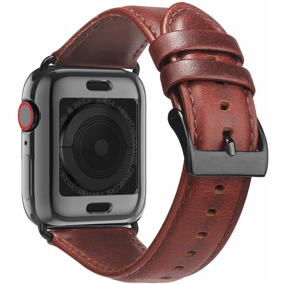 Thumbnail - Strap-it Lederarmband (Leder, Apple Watch), Uhrenarmband, Mehrfarbig