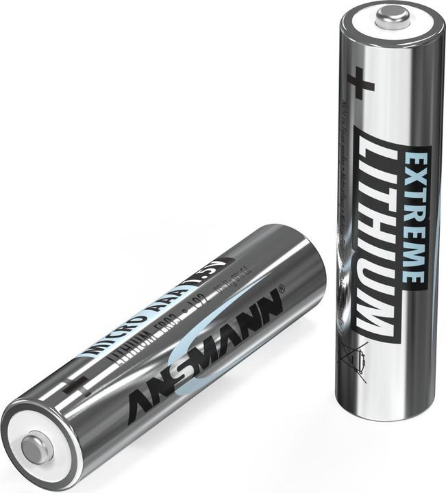 Productafbeelding Ansmann Micro (AAA) batterij Lithium E (2 Pcs., AAA, 1150 mAh)