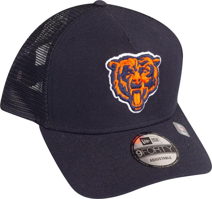 Actual product image New Era Snapback Mesh Trucker Cap - Chicago Bears Head Navy (One size)