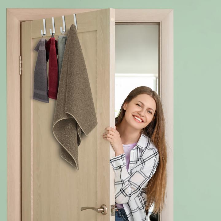Actual product image Relaxdays Door Hook Set of 5, For Clothes