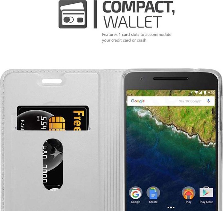 Produktbild Cadorabo Book Classy Style Cover (Google Nexus 6p)