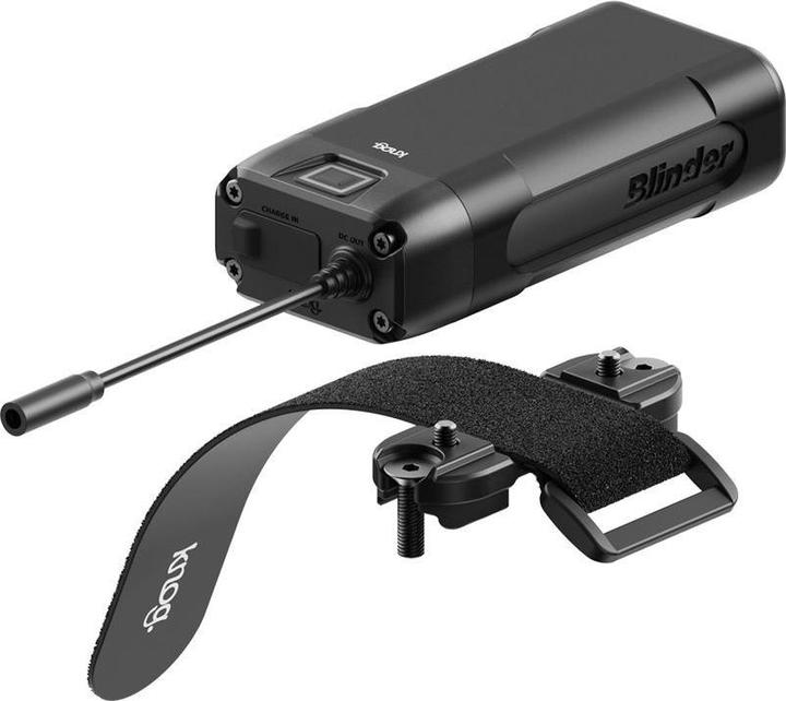 Produktbild knog. Blinder X Action 2300 Frontscheinwerfer + Powerbank 10.000mAh + Helmhalterung, weisse LED, black