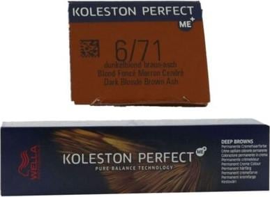 Actual product image Wella Koleston Perfect Me+ - Deep Browns (6, 71 Dark Blonde Ash Brown)