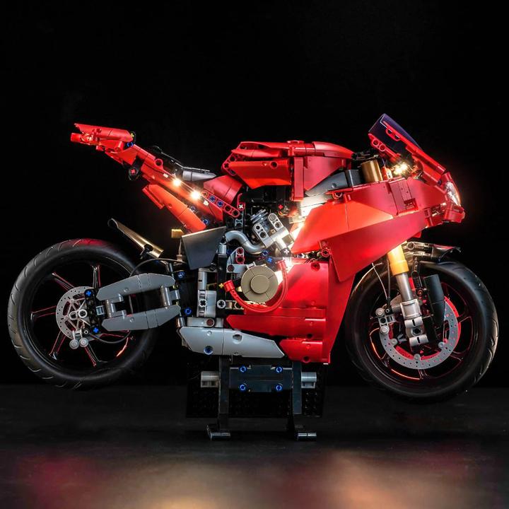 Produktbild BrickBling LED Licht Set für LEGO Ducati Panigale V4 S Motorrad (42202) inkl. Fernbedienung