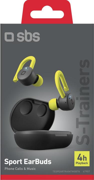 Image du produit SBS Casque TWS sportif conforme à la norme IPX5 avec serre-tête, commandes tactiles et station de charge (4 h, Sans fil)