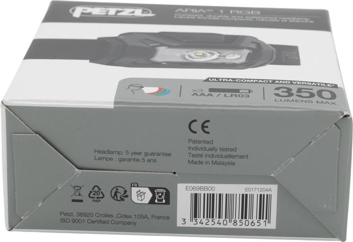 Image du produit Petzl E069BB00 Headlamp ARIA® 1 RGB black (450 lm)