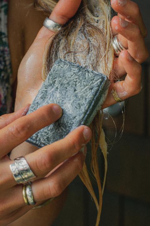 Actual product image Green Room Shampoo & Conditioner Set Fresh (Solid shampoo)