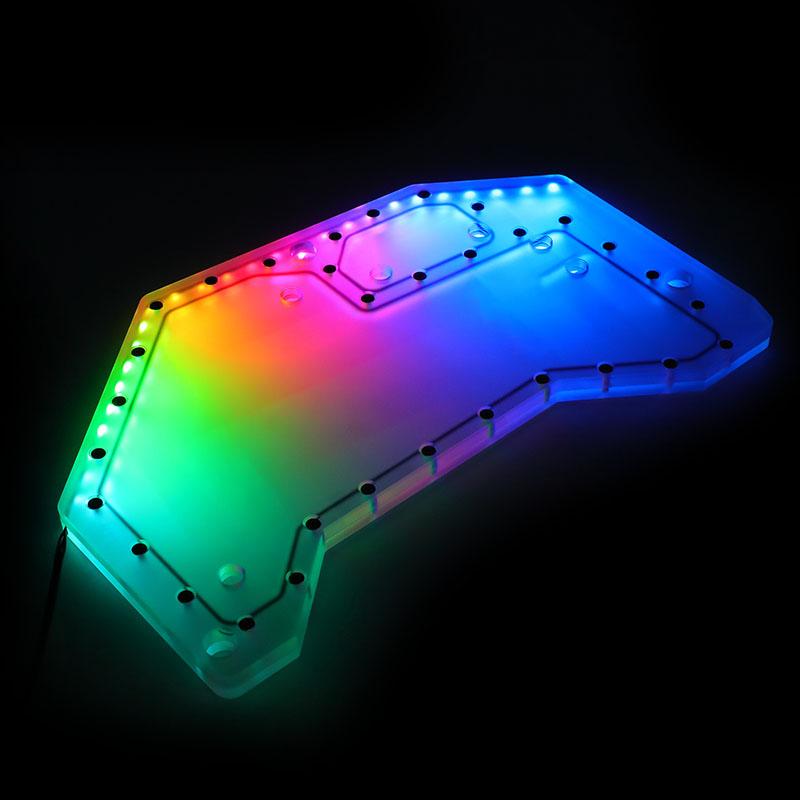 Thumbnail - Barrow Distroplate Jonsbo MOD-5, ARGB - Acryl, Wasserkühlung Ausgleichsbehälter