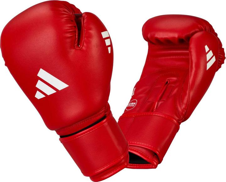 Immagine prodotto Adidas IBA Boxhandschuhe rot Kaktus-Leder, adiIBAG1C (10 OZ)