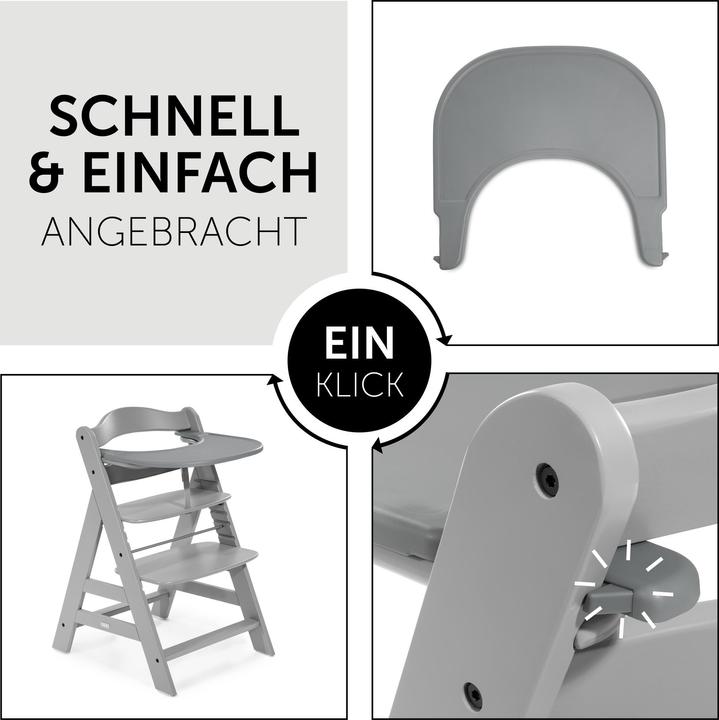 Produktbild Hauck Alpha Click Tray Grey
