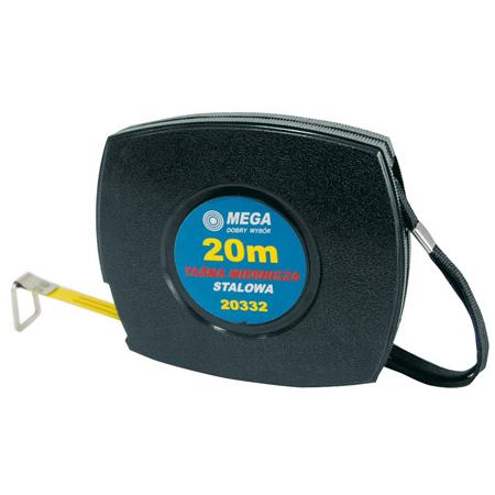 Mega, Längenmesswerkzeug, Massband Kunststoff 20m geschlossener Koffer - 20332