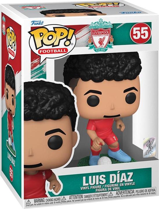 Actual product image Funko Liverpool F.C. POP! Football Vinyl Figure Luis Díaz 9 cm