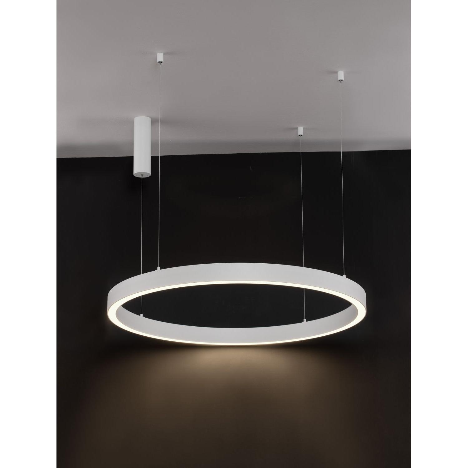 Thumbnail - Nova Luce, Pendelleuchte, STING LED Pendelleuchte Weiss 60W Warmweiss 200x100cm dimmbar 9558606