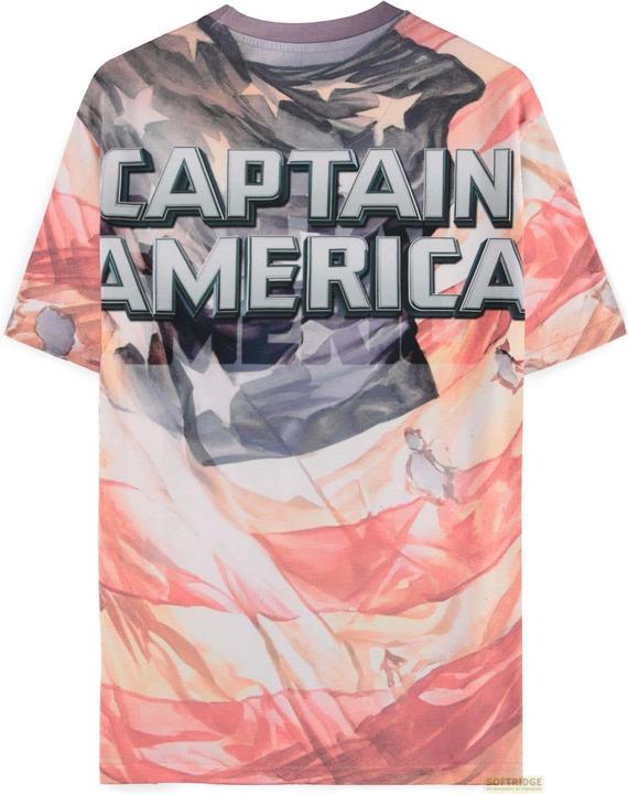 Immagine prodotto Difuzed Captain America - Maglietta a maniche corte da uomo Digital American AOP - XL (XL)