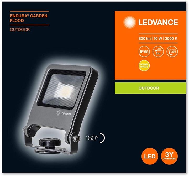 Productafbeelding Ledvance Endura tuinschijnwerper 10W 830 SPIKE IP65 (800 lm, IP65)