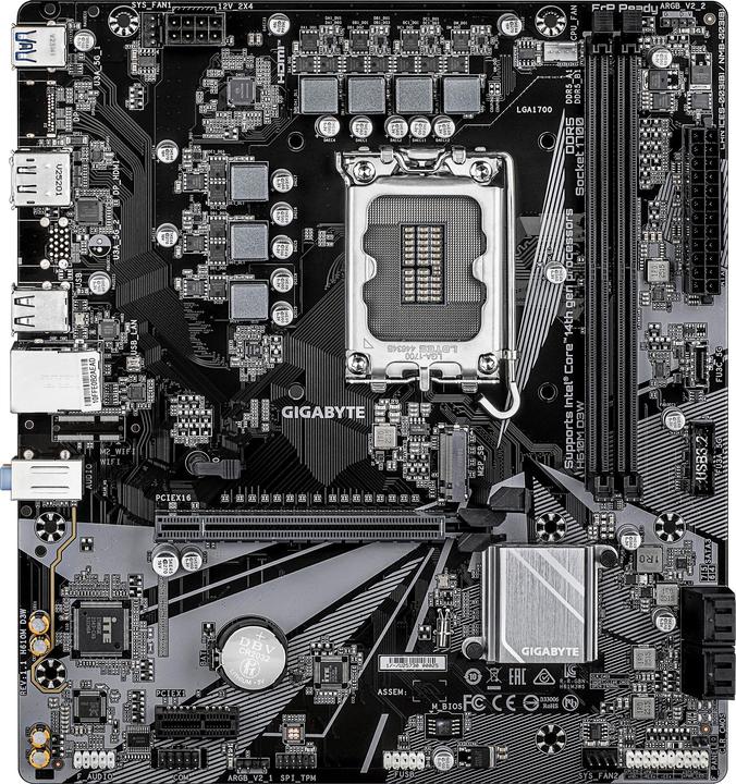Produktbild Gigabyte H610M D3W (H610,S1700,mATX,DDR5 (LGA 1700, Intel H610, mATX)