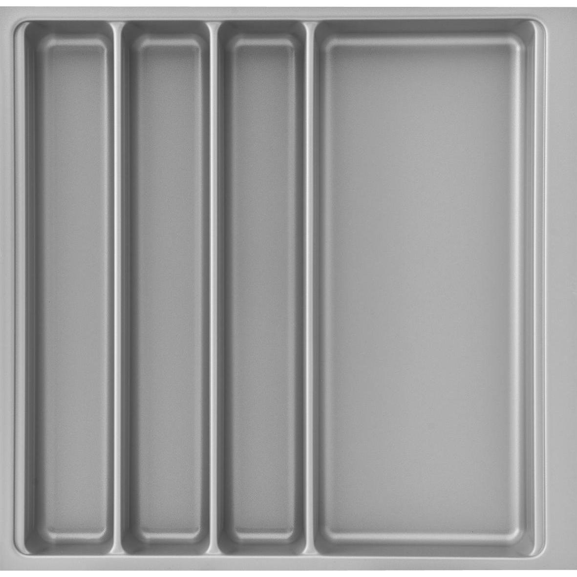 Agoform Besteckeinsatz Scoop II 474x416x59mm, Besteckkasten Kunststoff silber, Besteckkasten, Silber