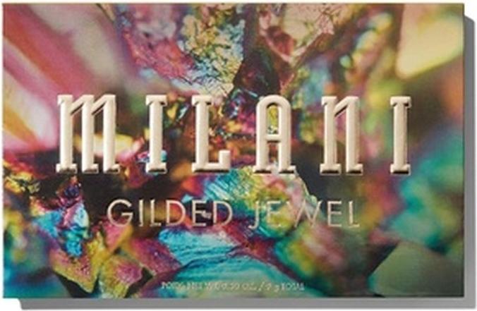 Actual product image Milani Gilded Jewel Eyeshadow Palette 15 Hyper-Pigmented Eye Shadows