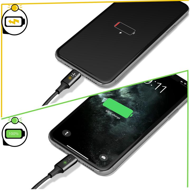 Immagine prodotto Belkin Cavo di ricarica USB Boost Charge LED USB-C - Lightning 1,2 m (1.20 m, USB 3.2 Gen 1)
