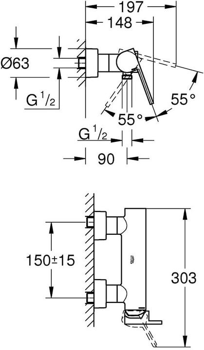 Produktbild Grohe Plus Einhand-Brausebatterie