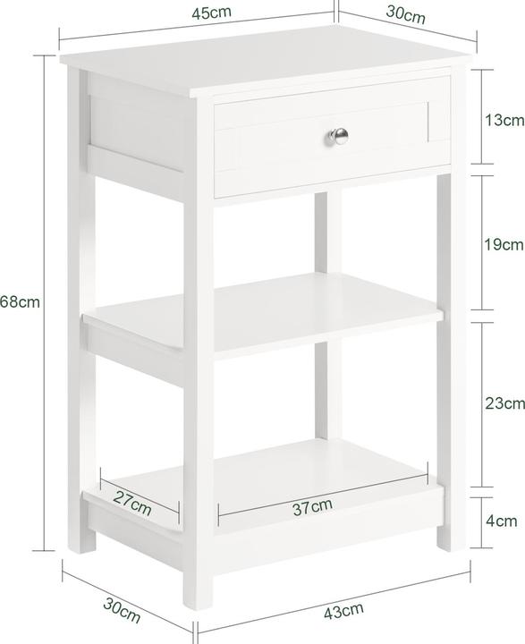 Actual product image SoBuy Bedside table
