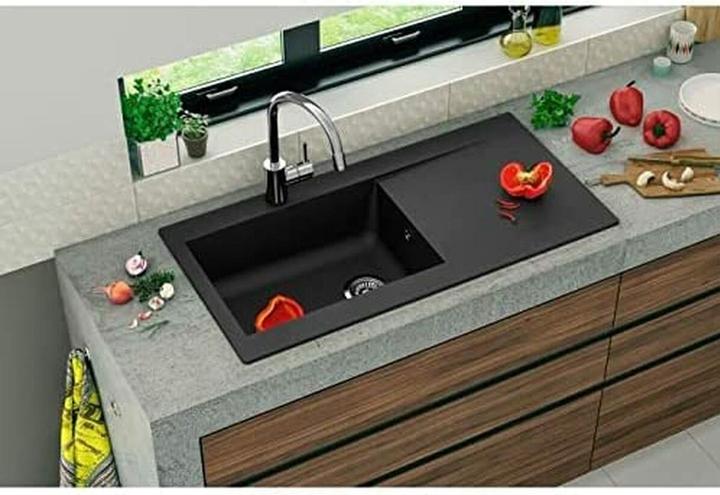 Actual product image Stradour Sink with one bowl and drainer (Fitted sink, 50 cm, 100 cm)