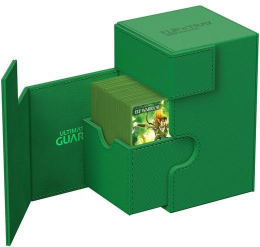 Image du produit Ultimate Guard Boîte à cartes Flip'n'Tray XenoSkin Monocolor 100+ Vert