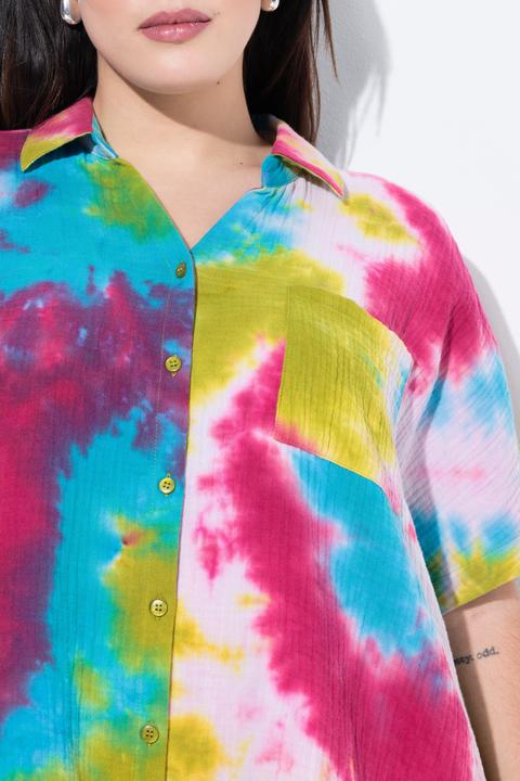 Immagine prodotto Angel of Style Bluse, Boxy Fit, Musselin, Batik-Muster (50)