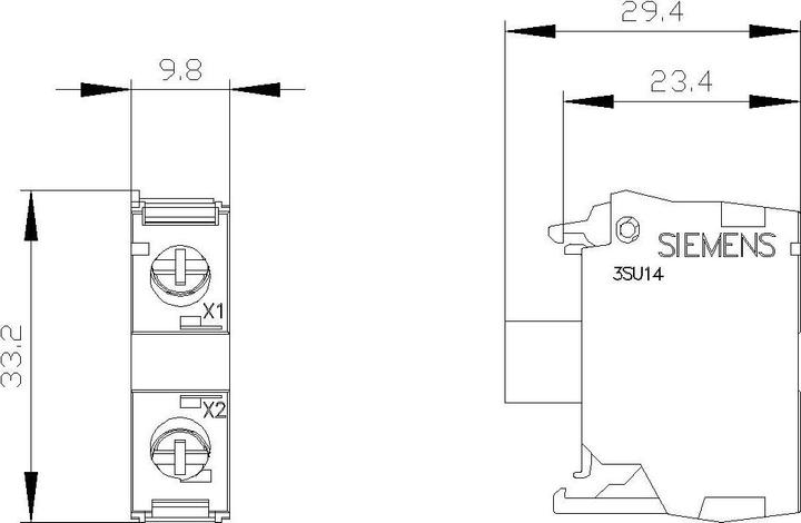 Actual product image Siemens LED module, white, front plate mounting