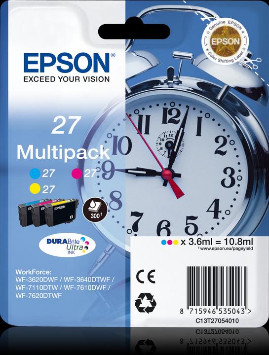 Produktbild Epson 27 Multipack DuraBrite Ultra (M, C, Y)