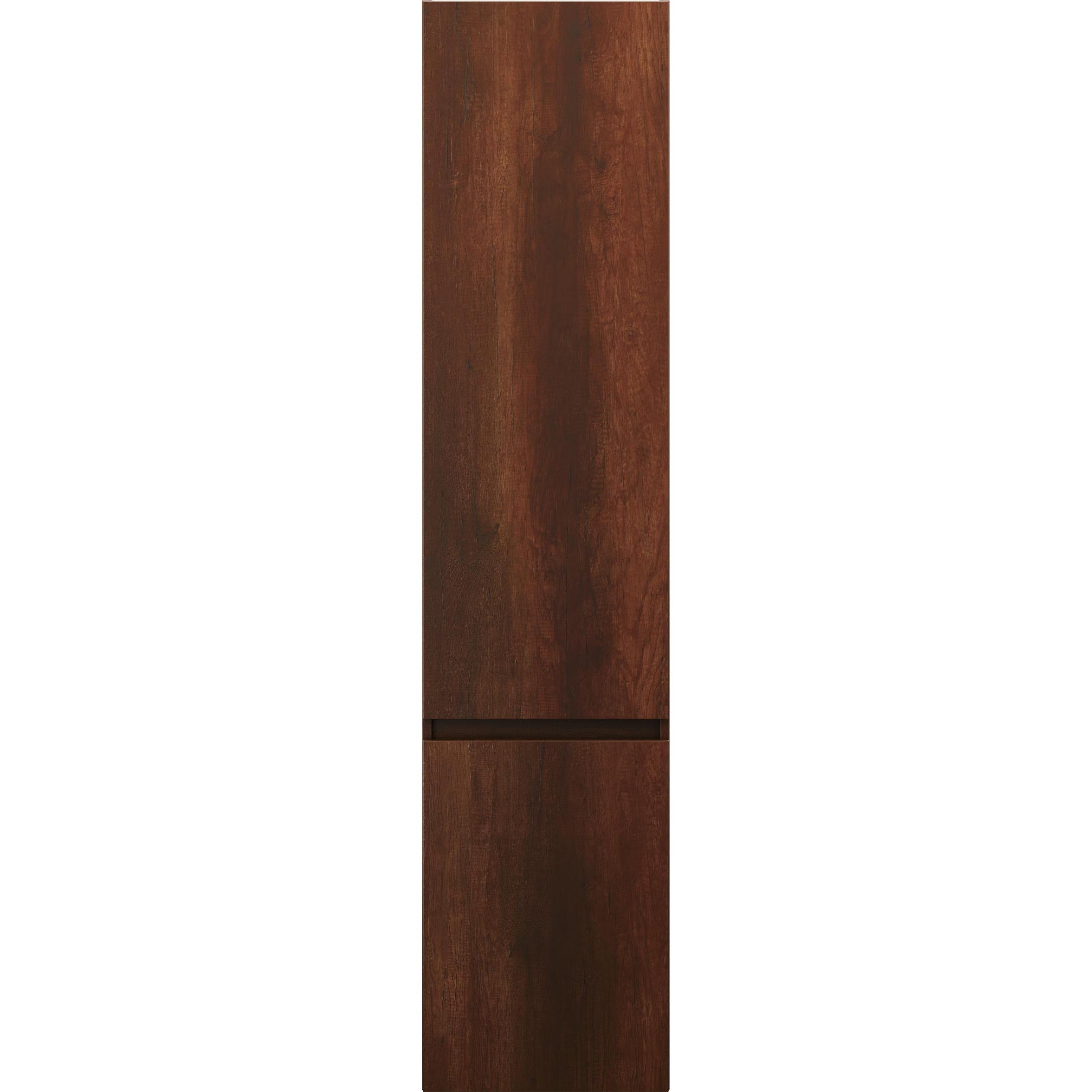burgbad, Badezimmerschrank, Lin20 Hochschrank Wandhängend mit 2 Türen, Tiefe 245mm, Türanschlag rechts, 400x245x1760m