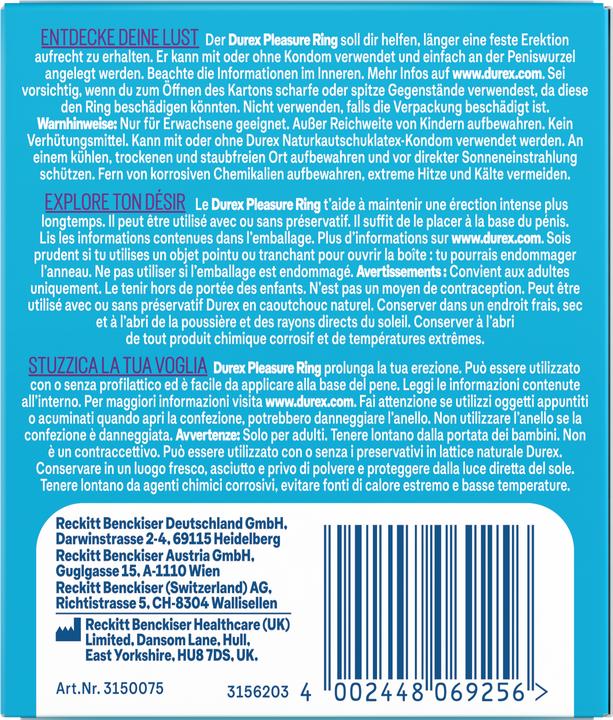 Image du produit Durex Pleasure (4 cm)