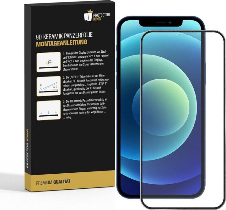 Produktbild Protectorking 2x Ceramic-Glass Full Cover HD Klar (2 Stück, Apple iPhone XS Max)