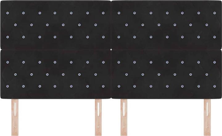 Produktbild VidaXL Schwarzes Kopfteil (180 x 7 x 128 cm)