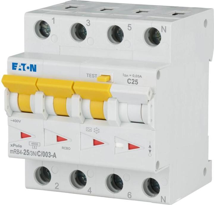 Eaton MOE mRB4-25/3N/C/003-A Fi/LS-Schalter 25A C-Char 30mA
