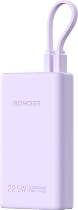 Actual product image Romoss Powerbank PHA10 10000mAh 22.5W (purple) (10000 mAh, 22.50 W, 37 Wh)