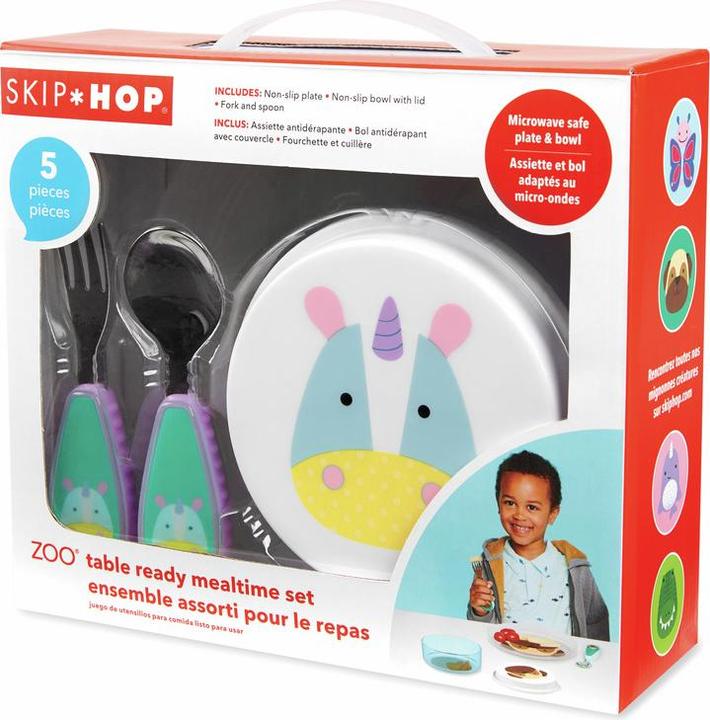 Actual product image Skiphop Unicorn children's crockery set