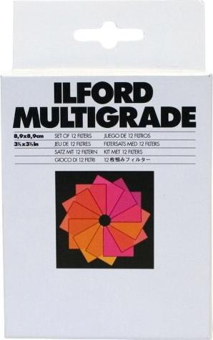 Actual product image Ilford MG Foil Filter Set 8.9x8.9cm #1762628 (89 mm, Contrast filter)