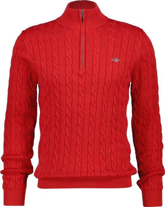 Actual product image GANT Half-zip cotton knit jumper (S)