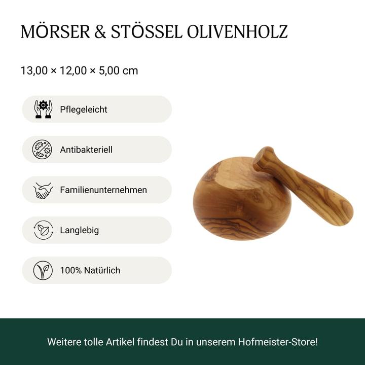 Image du produit Hofmeister Holzwaren Mörser mit Stössel