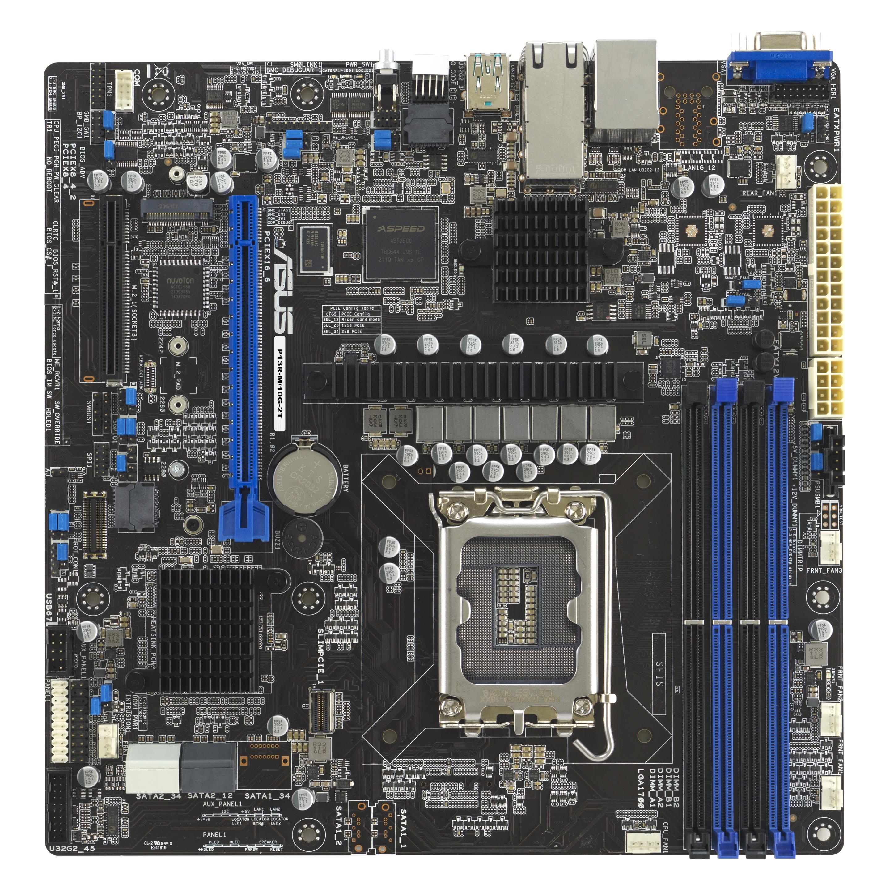 ASUS P13R-M/10G-2T (LGA 1700, Intel C252, mATX), Mainboard